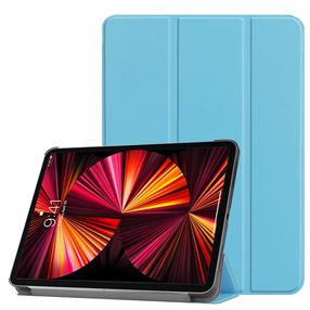 iLike tris kartus sulankstomas ekologiškos odos stovas Lenovo Tab P12 12,7 colio (2023 m.) Dangaus mėlynumo
