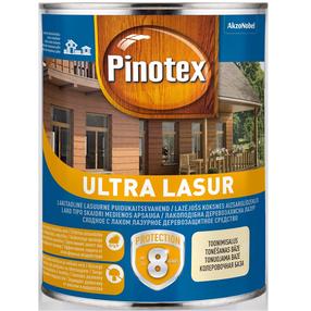 Koksnes impregnants Pinotex Ultra Lasur, akmens pelēka, 1 l