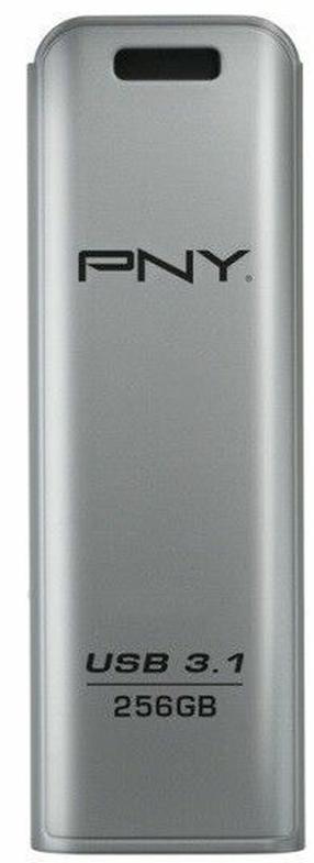 USB atmintinė PNY Elite Steel 3.1, pilka sp., 256 GB