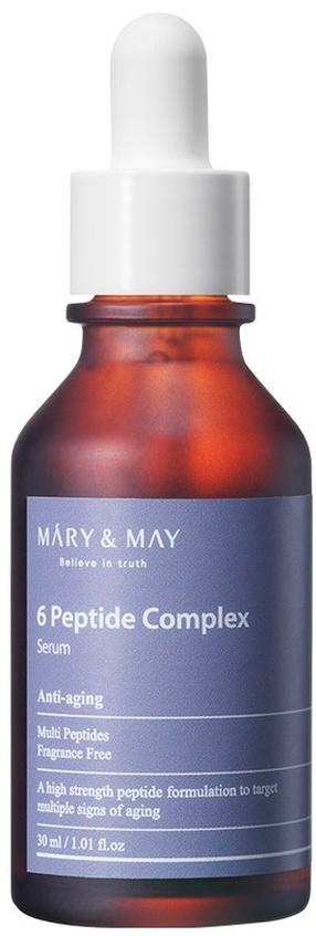 Sejas serums Mary & May 6 Peptide Complex Anti-Aging, 30 ml