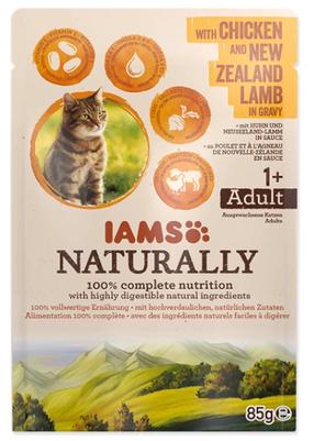 Mitrā kaķu barība IAMS BEAPHAR.16700, jēra gaļa/vistas gaļa, 0.085 kg