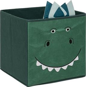 Daiktadėžė, žaislams Atmosphera Dino, 25 l, žalia sp., 29 x 29 x 29 cm