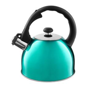 Tējkanna ar svilpi Domotti Bennet, 1.5 l, tirkīza krās.
