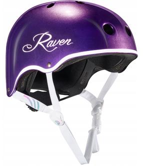Riedutininko šalmas Raven Essto, XS (48-52 cm), violetinė sp.