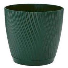 Puķu pods Form Plastic Mika, plastmasa, Ø 18.7 cm, zaļa krās.