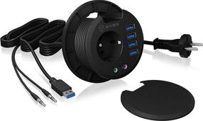 USB-разветвитель ICY Box IB-HUB1430, 140 см