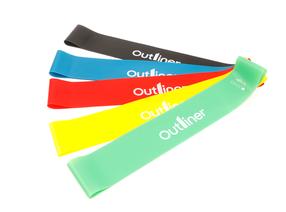 Pasipriešinimo gumų rinkinys Outliner IR97630, 60 cm x 5 cm x 1.1 cm, mėlyna