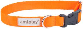 Antkaklis šunims Amiplay Samba, oranžinė sp., 350 - 500 mm x 25 mm, 35-50