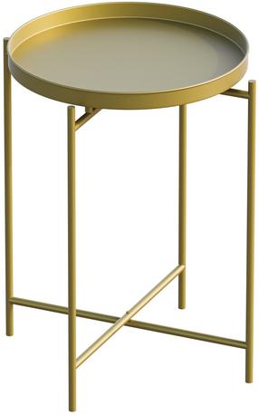 Kavos staliukas Kalune Design SHB-007-A, aukso sp., 46 cm x 46 cm x 56 cm