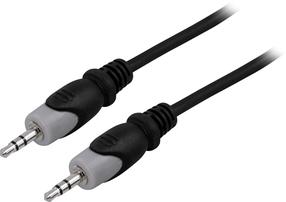 Juhe Deltaco MM-150 3.5 mm Male, 3.5 mm Male, 2 m, must v.