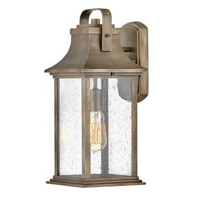 Āra sienas lampa Quintiesse Grant, 60W, E27, IP44, bronzas krās., 18.4 cm x 42.6 cm