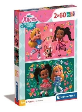 Dėlionė 2in1 Clementoni Junior Alices Wonderland Bakery 24814, 18.5 cm x 27 cm, 120 vnt., įvairių spalvų