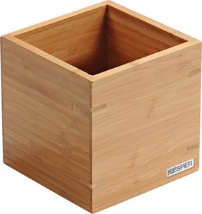 Söögiriistade alus Kesper, 13 cm x 13 cm x 13 cm, bambus, pruun v.