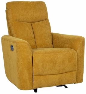 Atlošiamas krėslas Home4you Gemma 14206, geltonas, 98 cm x 89 cm x 106 cm