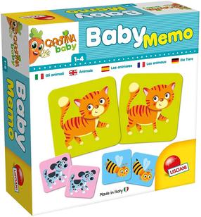 Развивающие карточки Lisciani Carotina Baby Memo, 5.7 см, 24 шт.