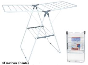 Veļas žāvētājs Gerimport, 1.31 m, balts krās./pelēka krās.