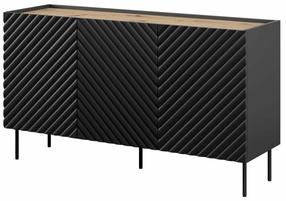 Komoda Cama Onda, juoda sp., 85 cm x 150 cm x 45 cm
