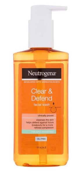 Veido prausiklis Neutrogena Clear & Defend, 200 ml