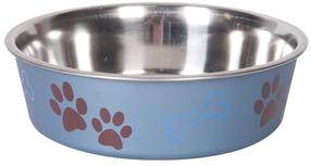 Bļoda dzīvniekam Ascar Paw Motif, 0.8 l, 17 cm x 17 cm, zila krās.