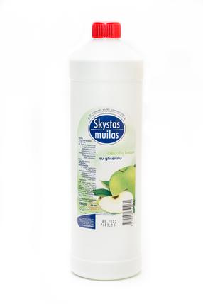 Skystas muilas su glicerinu, obuolių kvapas, 1000 ml