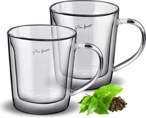  Dvigubo stiklo puodelių rinkinys Lamart Vaso Double Borosilicate Thermo LT9036, skaidri sp., 0.350 l