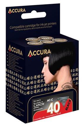 Rašalinio spausdintuvo kasetė Accura Canon Black, juoda sp.