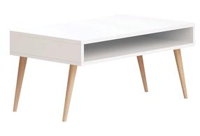 Kavos staliukas Kalune Design Via, balta sp., 80 cm x 45 cm x 53.6 cm