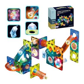 Magnetinis konstruktorius Woopie Light-Up Balls KD109156, 49 vnt., įvairių spalvų