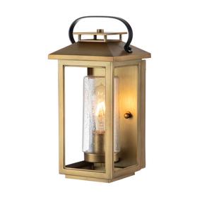 Āra sienas lampa Quintiesse Atwater, 60W, E27, IP44, misiņa krās., 16.5 cm x 35.5 cm