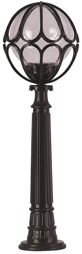 Pastatomas lauko šviestuvas Opviq BSU-68081-BSY-M4-B, 60W, E27, IP65, juoda sp., 30 cm x 100 cm