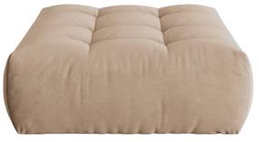 Pufas Micadoni Home Bloom Velvet, smėlio ruda sp., 110 cm x 101 cm x 42 cm
