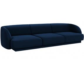 Diivan Micadoni Home Miley Velvet, sinine v., 259 x 85 cm x 74 cm
