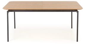 Stalas išskleidžiamas Smart, ąžuolo sp./juoda sp., 170 - 250 cm x 100 cm x 76 cm