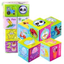 Kaladėlės, gyvūnai Lean Toys, 7 cm, EN, įvairių spalvų, 8 vnt.
