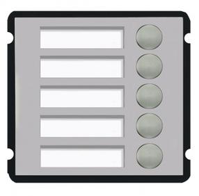 Telefonspynė Dahua 5 Button Module VTO2000A-B5, sidabro sp./juoda sp.