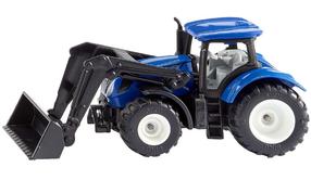 Žaislinis traktorius Siku New Holland mit Frontlader 1396, 1:32, mėlyna sp./juoda sp.