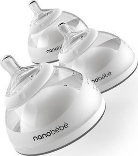 Rinkinys Nanobebe Transition Bottle, 150 ml, 0 mėn., pilka sp.