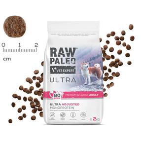 Sausas šunų maistas VetExpert Raw Paleo Ultra Pork, kiauliena, 10 kg
