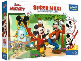Dėlionė Trefl Mickey Funhouse And Friend 41012, 40 cm x 60 cm, 24 vnt., įvairių spalvų