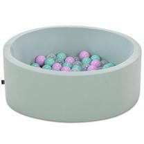 Baseinas su kamuoliukais Kalune Design Bubble Pops, ⌀ 7 cm, mėtinė (mint) sp. skaidri sp.