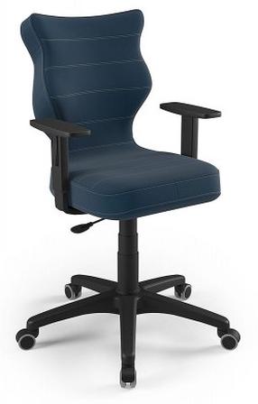 Bērnu darba krēsls Duo VT24 Size 5, 40 x 40 x 86 - 99 cm, melns krās./zilimelns krās.