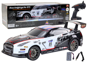 Rc automašīna Lean Toys Racing Cycle 05, 1:8, balta krās.