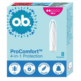 Hügieenilised tampoonid O.B. ProComfort 4in1, Mini, 8 tk