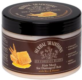Kaukė plaukams Herbal Traditions For Damaged Hair With Rye & Honey, 300 ml
