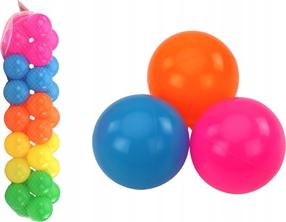 Bumbiņu komplekts baseinam Lean Toys, 7 cm x 7 cm, 30 gab, daudzkrāsaina