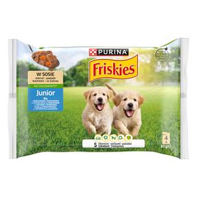 Šlapias šunų maistas Friskies Junior, 0.085 kg x 4 vnt.