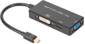 Adapteris Assmann HDMI / VGA / DVI / DisplayPort AK-340418-002-S VGA female, DVI / Display Port / HDMI female, 0.2 m, juoda sp.