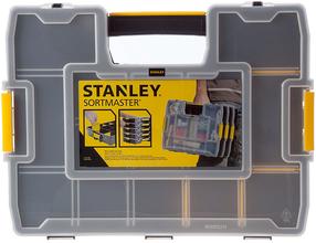 Įrankių dėžė Stanley 1-97-483, 37.5 cm x 29.2 cm x 6.7 cm, skaidri sp./geltona sp.