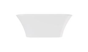 Vonia, laisvai pastatoma Besco Assos, 160 cm x 70 cm x 64.5 cm, stačiakampis, aukso sp./balta sp.