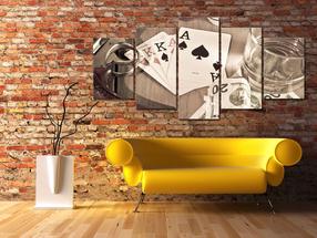 Reprodukcija Artgeist Poker Night - Sepia, i-b-0001-b-n, 200 cm x 100 cm